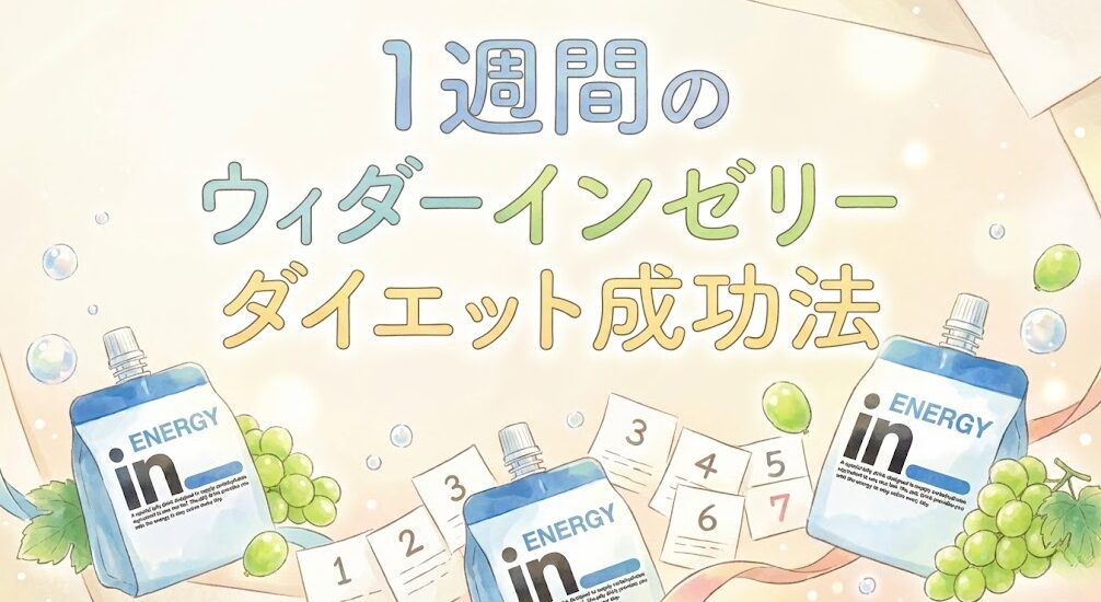 1週間のウィダーインゼリーダイエット成功法
