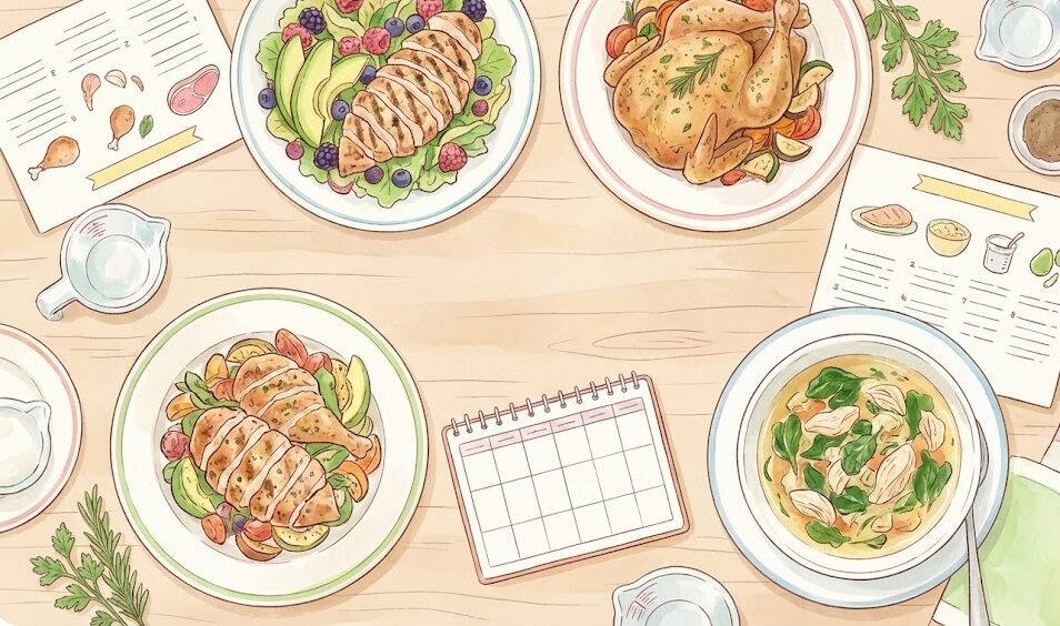 1週間の鶏胸肉ダイエット献立と実践レシピ