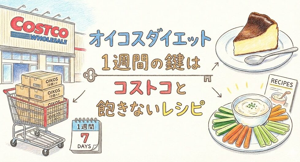 オイコスダイエット1週間の鍵はコストコと飽きないレシピ
