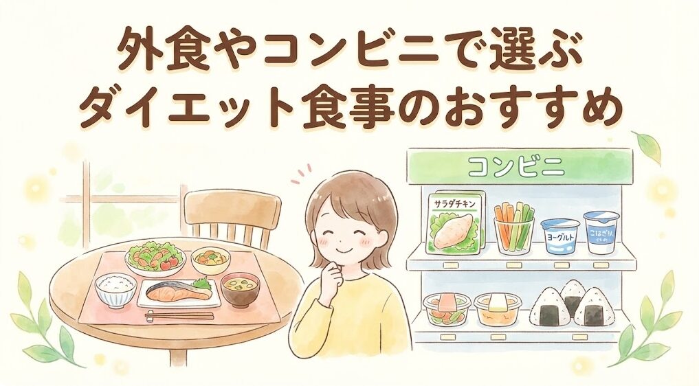 外食やコンビニで選ぶダイエット食事のおすすめ