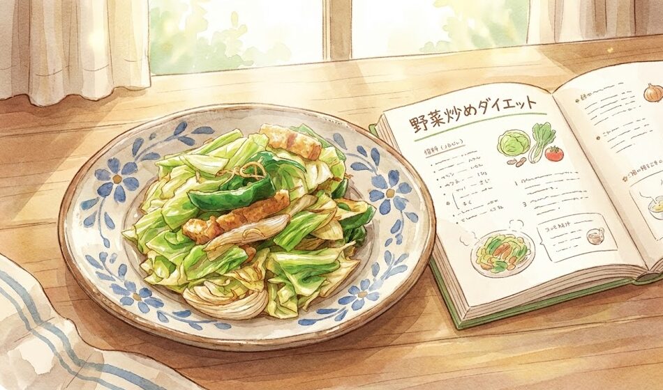 献立公開！野菜炒めダイエットの1週間