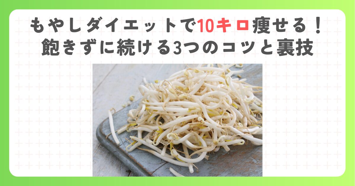 もやしダイエットで10キロ痩せる！飽きずに続ける3つのコツと裏技