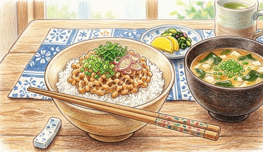 納豆ご飯と味噌汁のダイエット実践法
