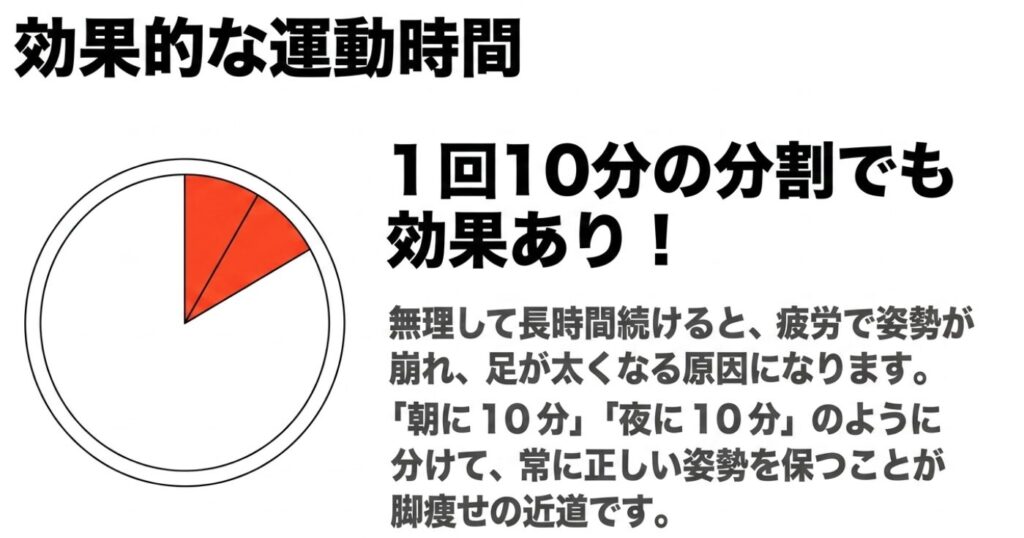 ステッパーの効果的な運動時間は1回10分の分割でも効果あり