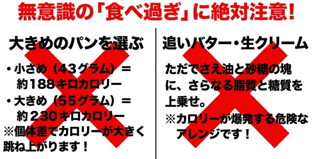 コストコのパンオショコラ:無意識の食べ過ぎに注意。小さめ43グラムは約188キロカロリー、大きめ55グラムは約230キロカロリーと個体差で跳ね上がる。ただでさえ油と砂糖の塊への追いバターや生クリームは、カロリーが爆発する危険なアレンジ