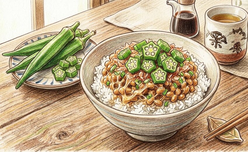 ダイエットでネバネバ丼：納豆やオクラの成分が持つ相乗効果