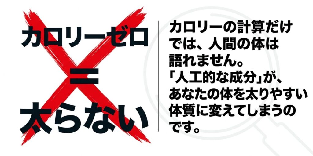 ノンアルコールビール：カロリーゼロイコール太らないは間違い。カロリー計算だけでなく、人工的な成分が太りやすい体質に変える