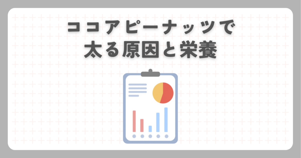 ココアピーナッツで太る原因と栄養